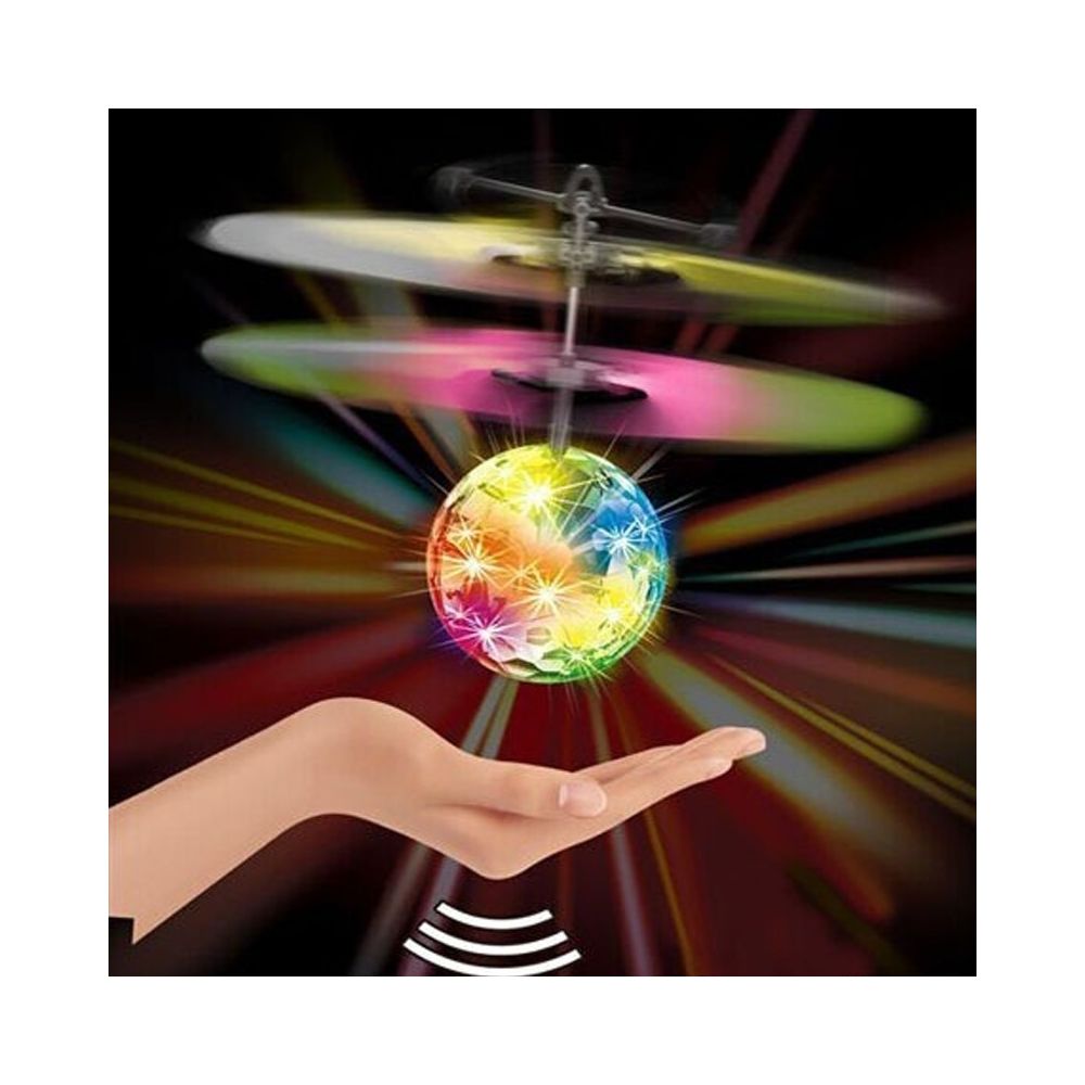 Wewoo - Jouet volant Mini Fun Kids Toy Suspendu Crystal Ball Sensing Aéronef à main avec lumière LED colorée, sans télécommande - Jeux de plage