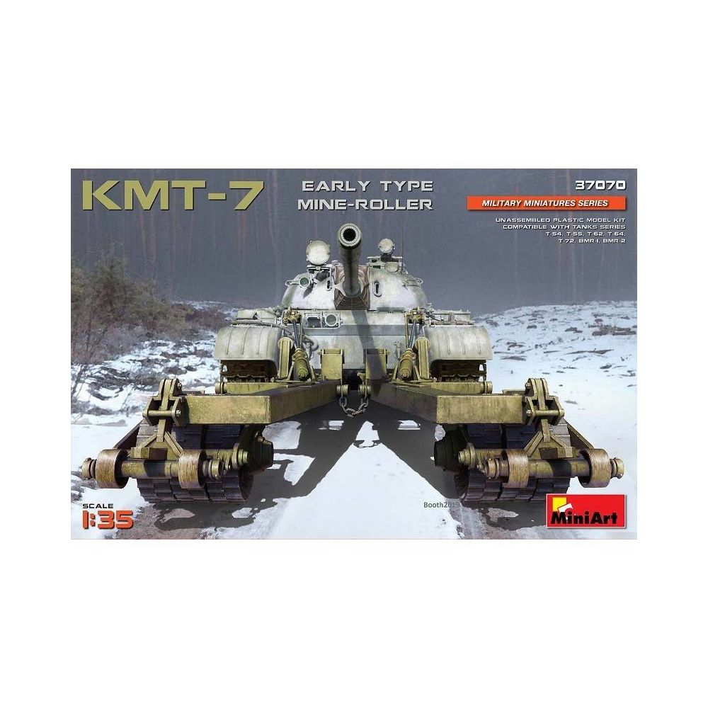 Mini Art - Kmt-7 Early Type Mine-roller - Accessoire Maquette - Accessoires maquettes