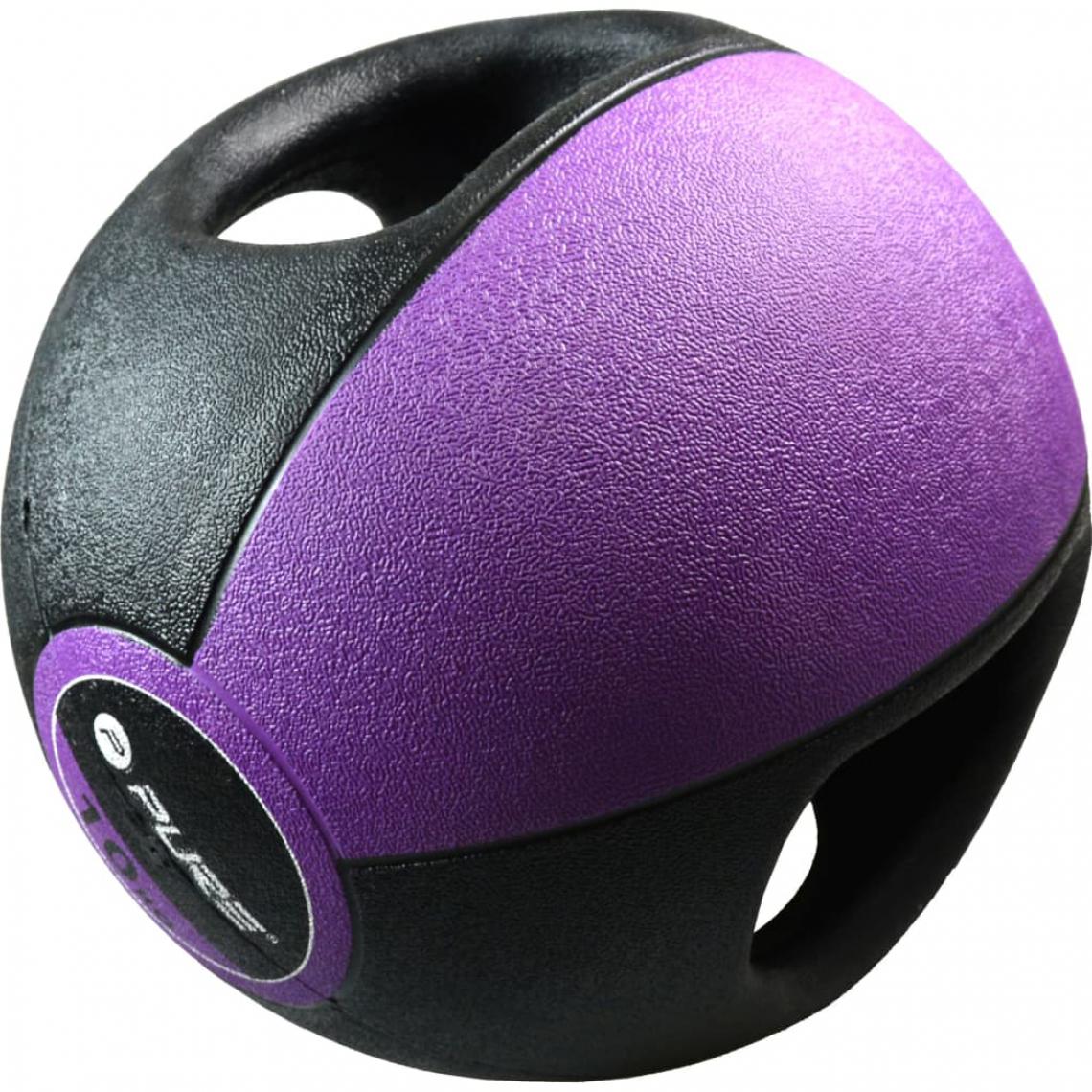 Icaverne - Icaverne - Ballons lestés ensemble Ballon médicinal avec poignées 10 kg Violet - Jeux de balles