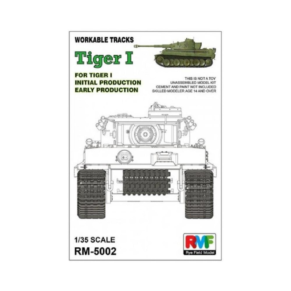 Rye Field Model - Maquette Char Tiger I Workable Tracks For Tiger I Early Production - Chars