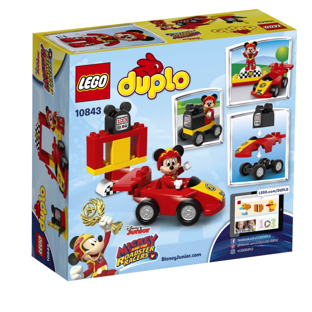 Lego - LEGO® DUPLO® Disney™ - La voiture de course de Mickey - 10843 - Briques Lego