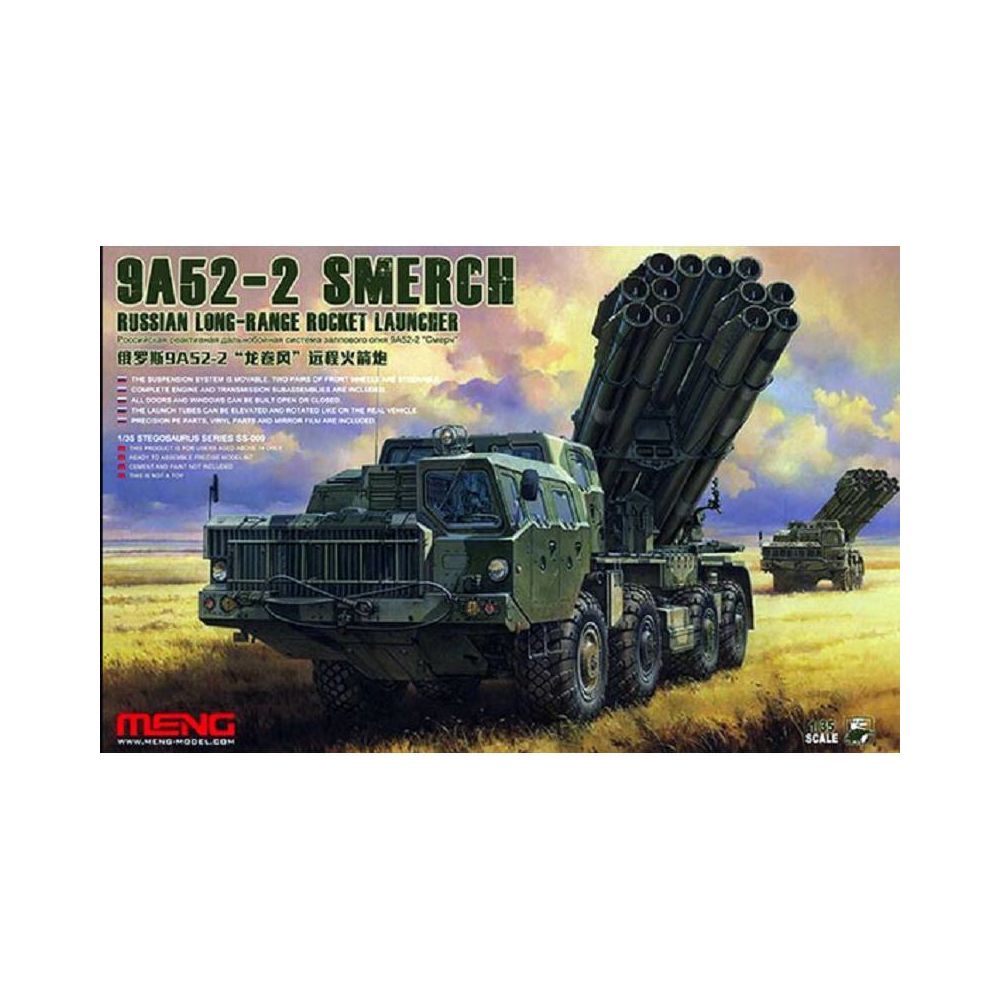 Meng - Maquette Véhicule 9a52-2 Smerch Russian Long-range Rocket Launcher - Voitures