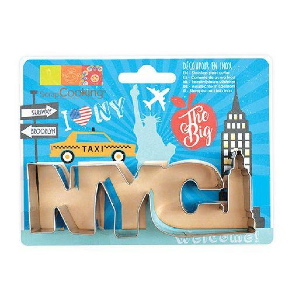 Scrapcooking - Découpoir à biscuits en inox - New-York - Kits créatifs