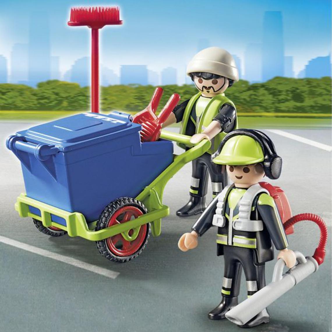 Ludendo - Equipe d'entretien de voirie - Playmobil City Action 6113 - Mini-poupées
