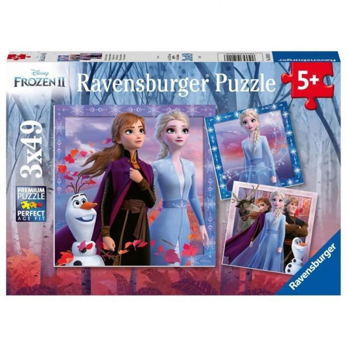 Ravensburger - Puzzles 3x49 p - Le voyage commence / Disney La Reine des Neiges 2 - Animaux