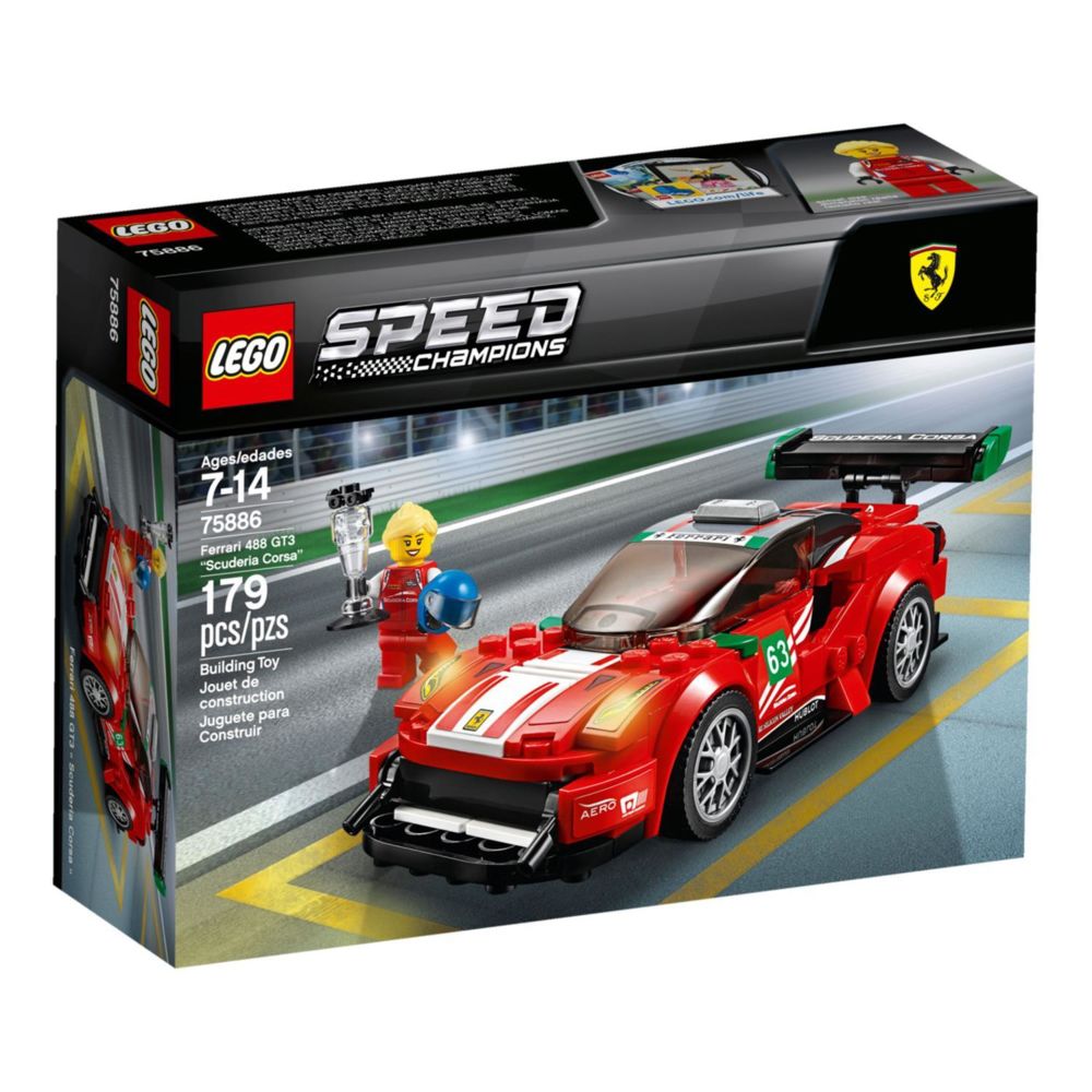 Lego - LEGO® Speed Champions - Scuderia Corsa Ferrari 488 GT3 - 75886 - Briques Lego