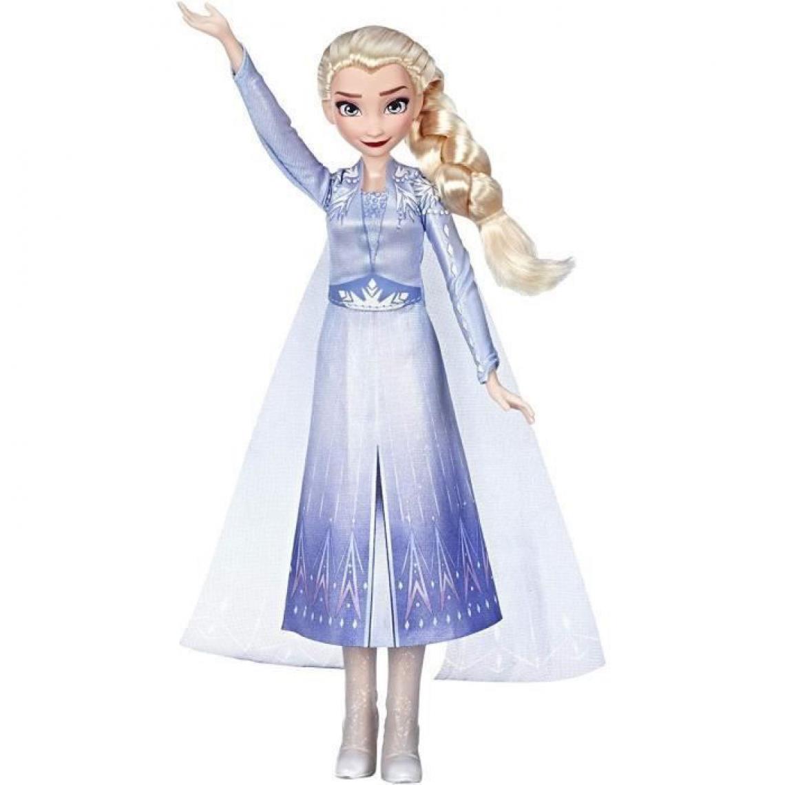 Hasbro - Disney La Reine des Neiges 2 - Poupee Princesse Disney Elsa chantante francais - 27 cm - Poupées mannequins