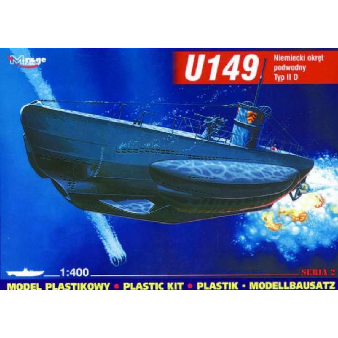 Mirage Hobby - Deutsches U-Boot U 149 Typ IID - 1:400e - Mirage Hobby - Accessoires et pièces