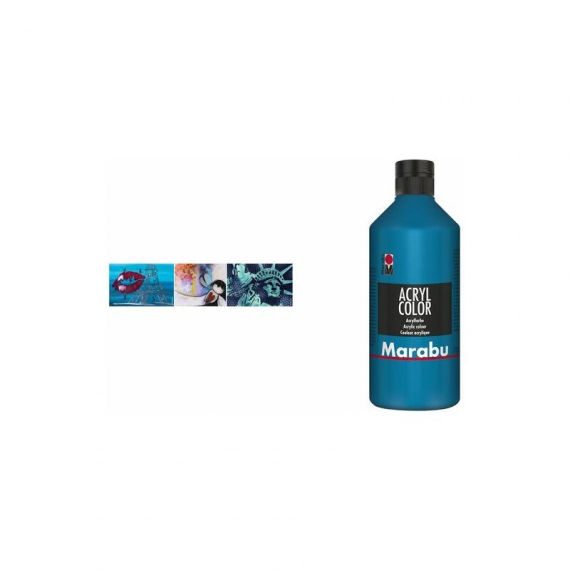 Marabu - Marabu Peinture acrylique Acryl Color, 500 ml, vert feuille () - Bricolage et jardinage