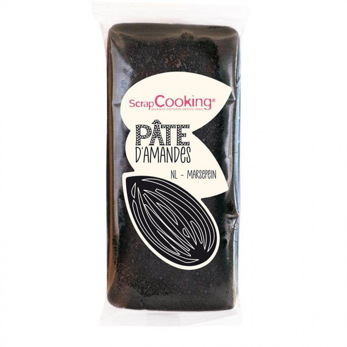 Scrapcooking - Pâte d'amande - Noir - 200 g - Kits créatifs
