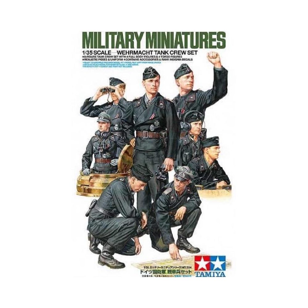 Tamiya - Figurine Mignature Wehrmacht Tank Crew Set - Figurines militaires