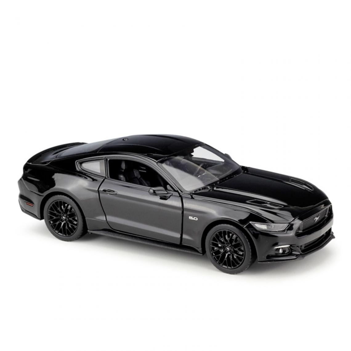 Universal - 1: 24 Ford Mustang 2015 & gt ; Voiture de luxe en métal moulée sous pression Retour de chariot Modèle Jouet Collection Cadeau de Noël | Voiture jouet moulée sous pression(Le noir) - Voitures