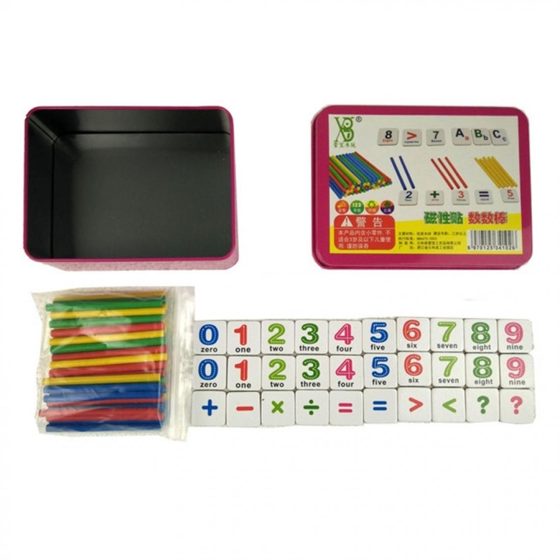Wewoo - Montessori Early Learning Math Tools Digital Stick Enfants Kindergarten Teaching Aids Magnetic Stickers - Jeux éducatifs