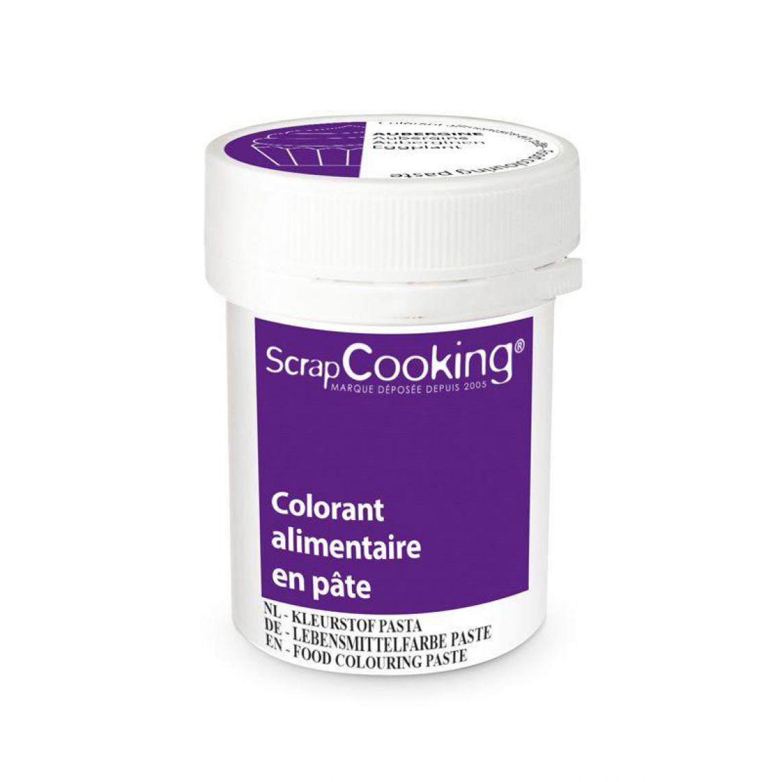 Scrapcooking - Colorant alimentaire en pâte 20 g - Aubergine - Kits créatifs
