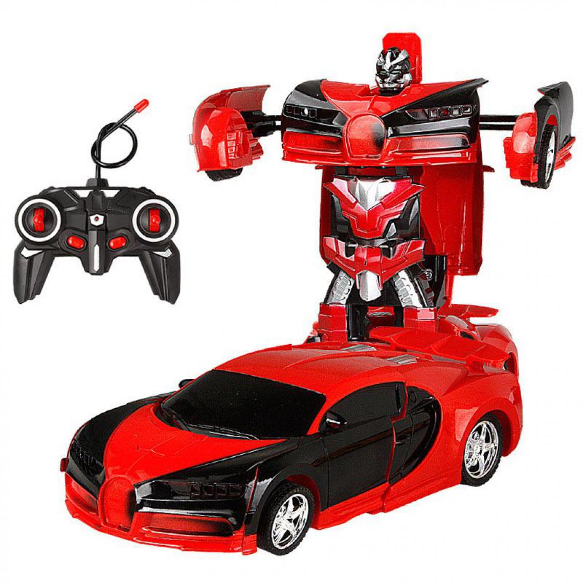 Generic - Voiture telecommandée  Luckcity  Robot Transformer, 23*9.5*5.5 cm - Rouge - Véhicule électrique pour enfant