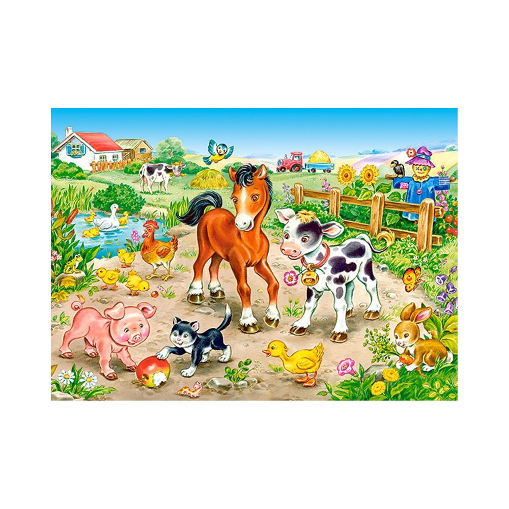 Castorland - Puzzle 120 pièces: Dans la ferme - Animaux