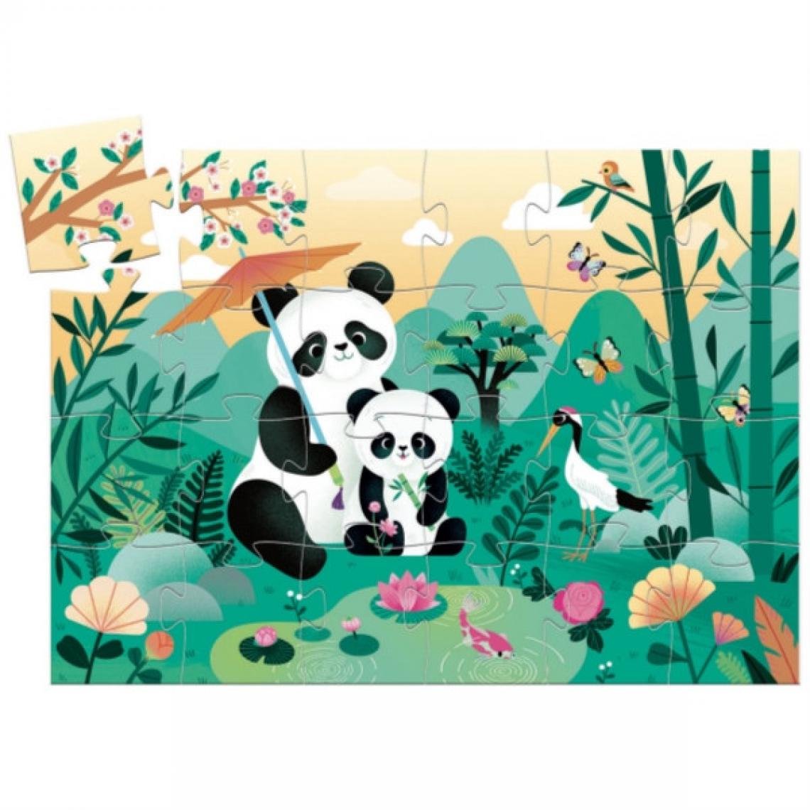Djeco - Puzzle 24 pieces Leo le panda - Animaux