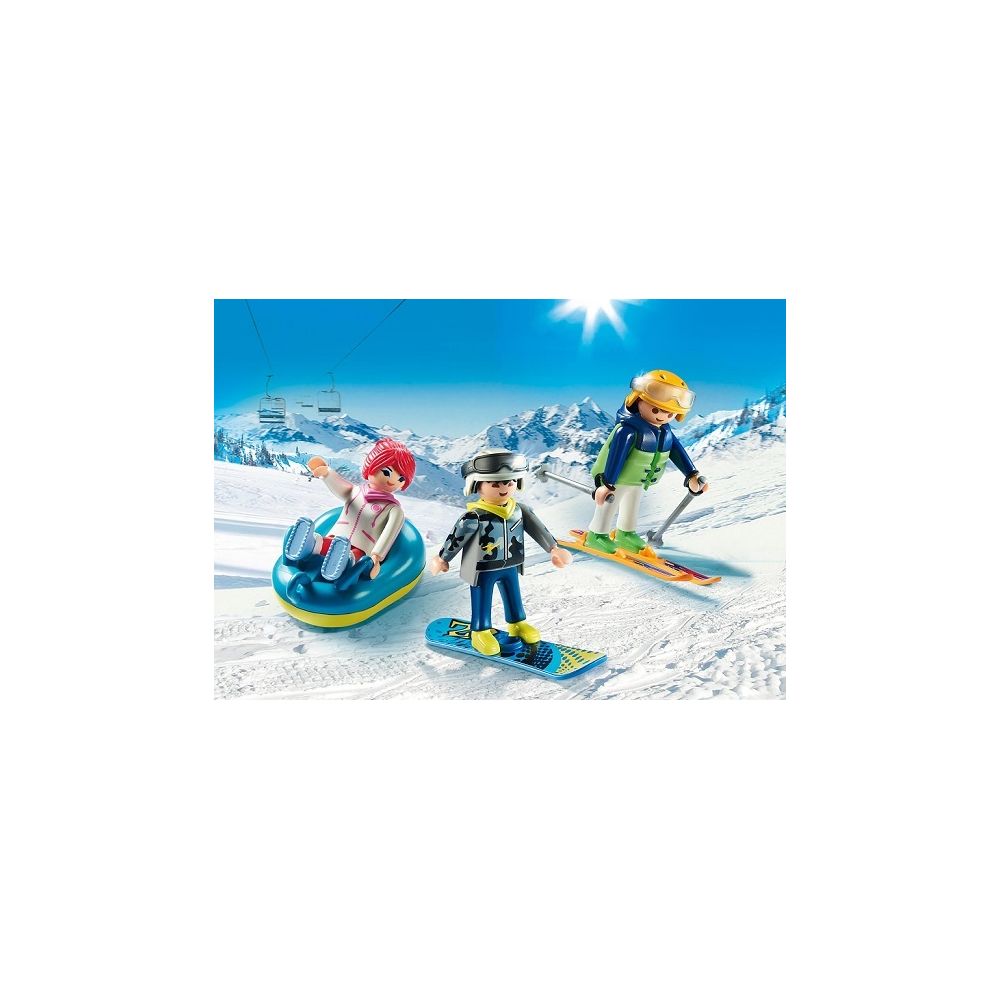 Playmobil - Playmobil Family Fun 9286 Vacanciers aux sports d'hiver - Playmobil