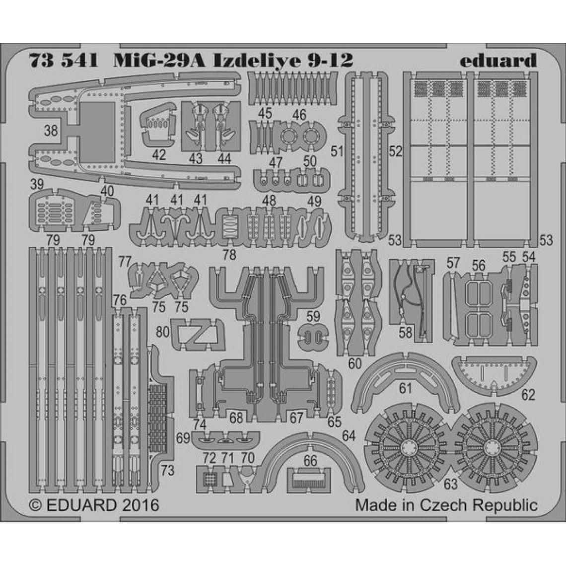 Eduard - MiG-29A Izdeliye 9-12 for Trumpeter - 1:72e - Eduard Accessories - Accessoires et pièces