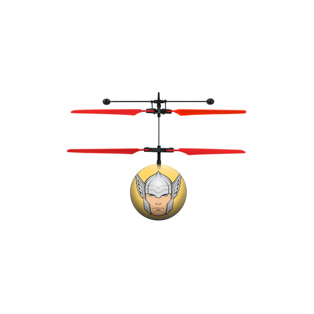 World Tech Toys - Ufo Ball Marvel Avengers - Drone hélicoptère balle volante-Jaune-Thor - Drone
