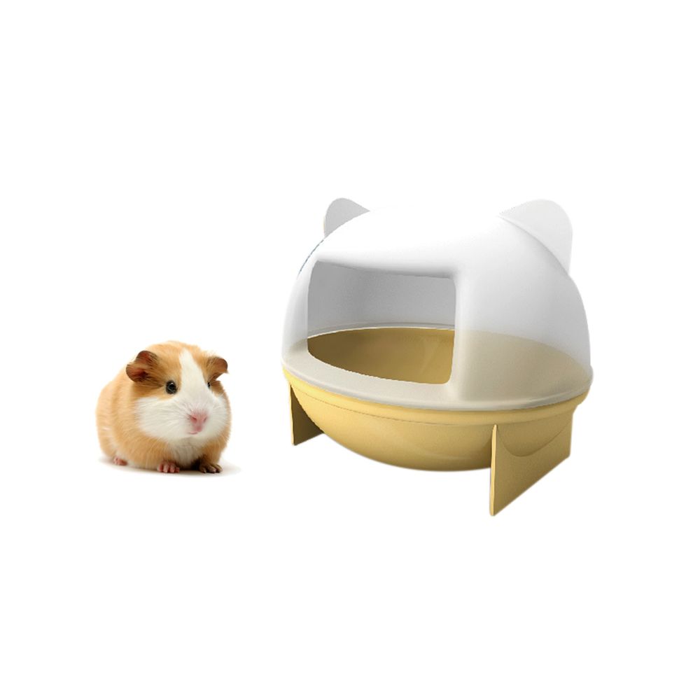 marque generique - Hamster Souris Gerbille Salle De Bain Animal Cage Boîte Hamster Jouet Toilette Jaune - Kits créatifs