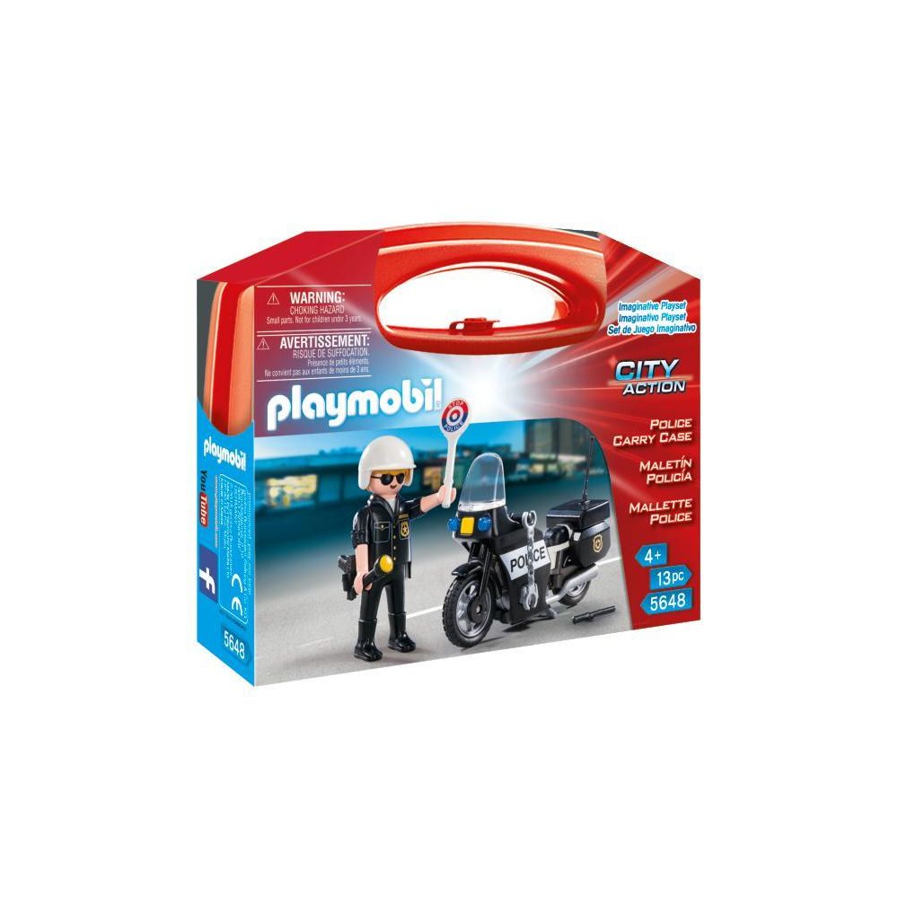 Playmobil - Valisette Motard de Police - 5648 - Playmobil