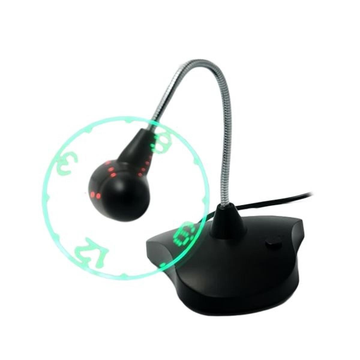 Totalcadeau - Ventilateur avec horloge virtuelle Led USB - Jeux d'adresse