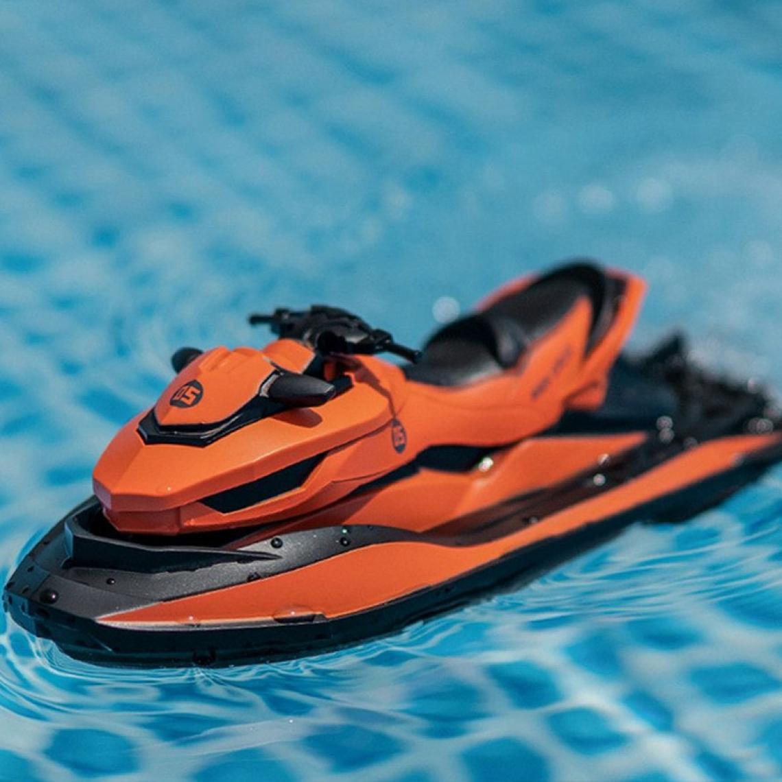 Universal - 2.4g Mini télécommandé RC bateau moto jouet enfant ski d'eau modèle | RC sous-marin(Orange) - Bateaux RC