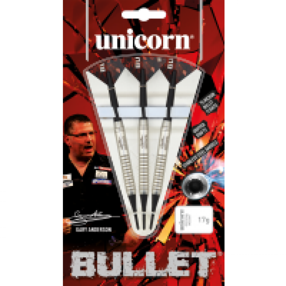 Unicorn - Fléchettes Bullet Gary Anderson pointe nylon - Fléchettes