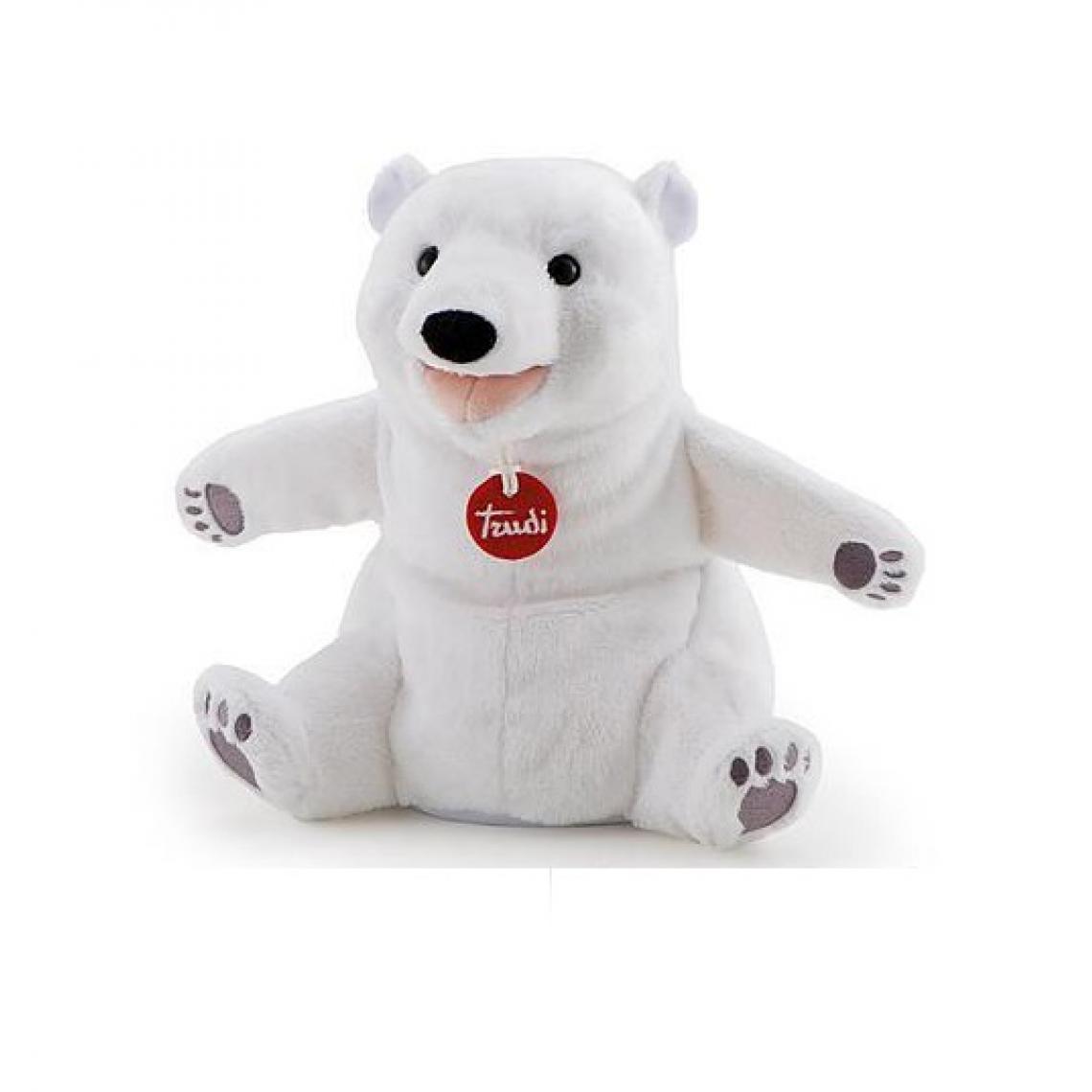 Trudi - Marionnette Main Ours Blanc - Peluches interactives