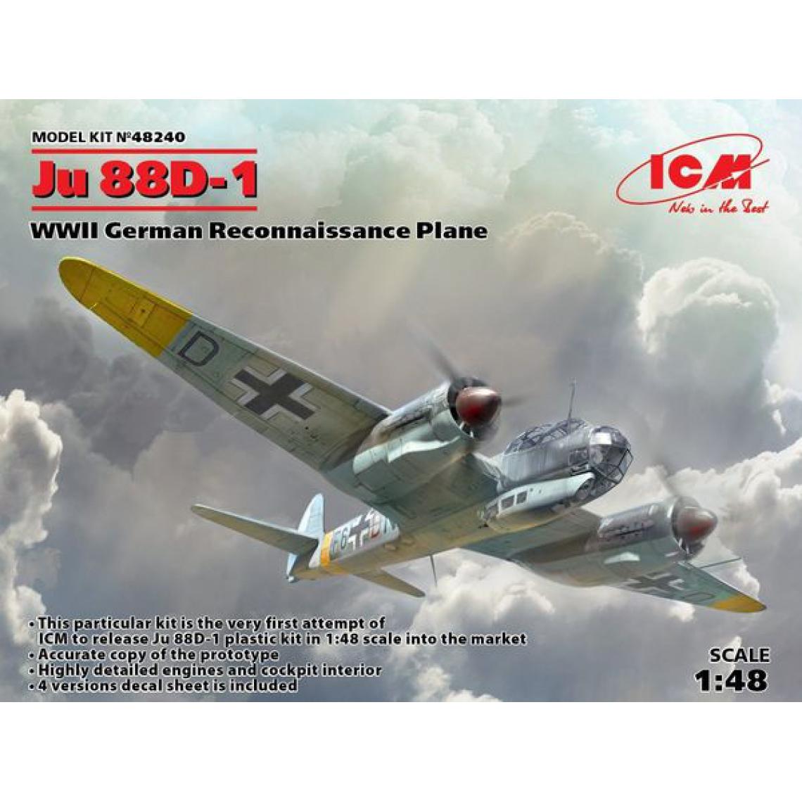 Icm - Ju 88D-1,WWII German ReconnaissancePlane - 1:48e - ICM - Accessoires et pièces