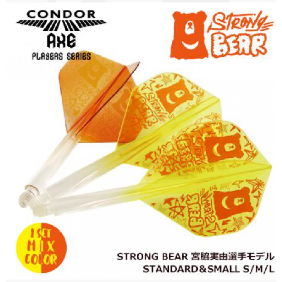 Condor - Ailettes Condor Axe Strong Bear L 33.5 mm Small - Accessoires fléchettes
