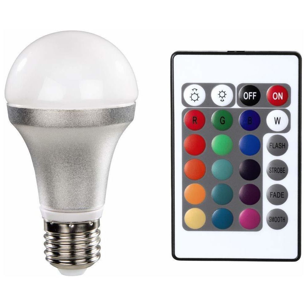 Xavax - Xavax Ampoule LED,E27,4,5W,forme ampoule à incand.,multicolore avec télécommande - Chevaux à bascule, porteurs