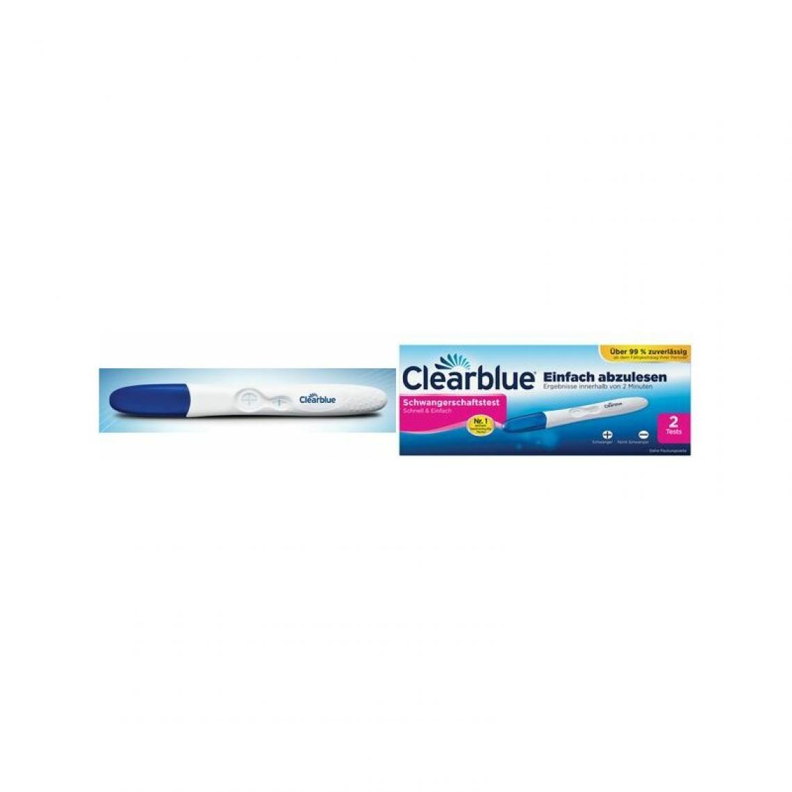 Clearblue - Clearblue Test de grossesse 'Rapide & Simple', paquet de 1 () - Maquillage et coiffure