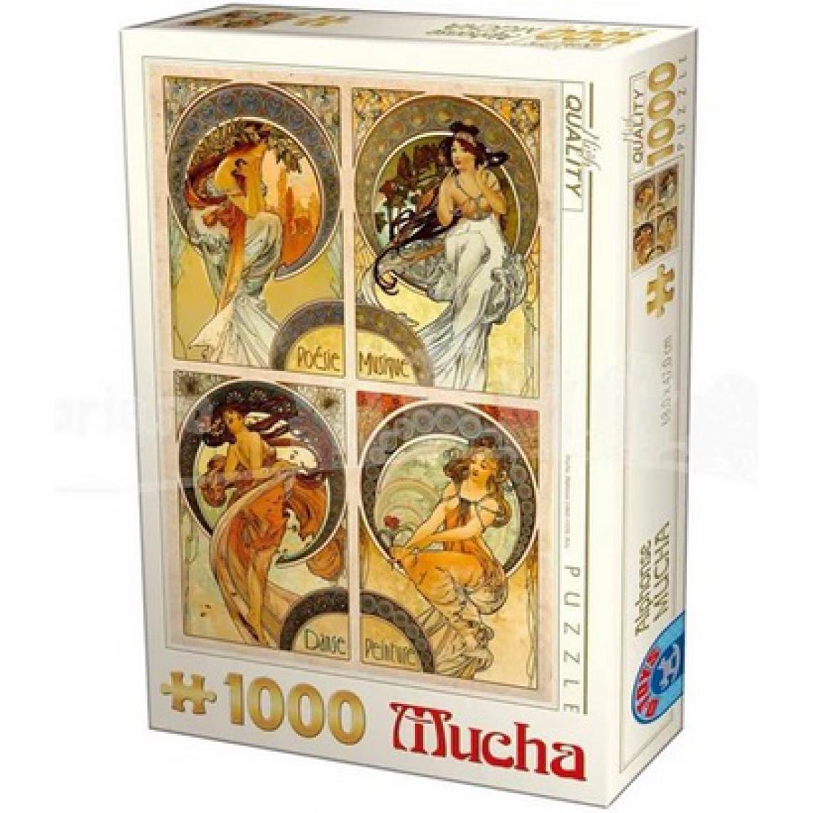 D-Toys - Alphonse Mucha Arts 1000 pieces - Animaux