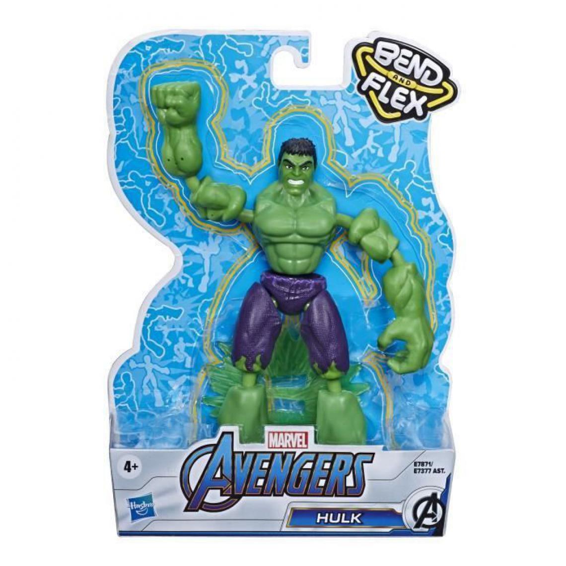 Hasbro - Marvel Avengers - Figurine Hulk Bend + Flex - 15 cm - Films et séries