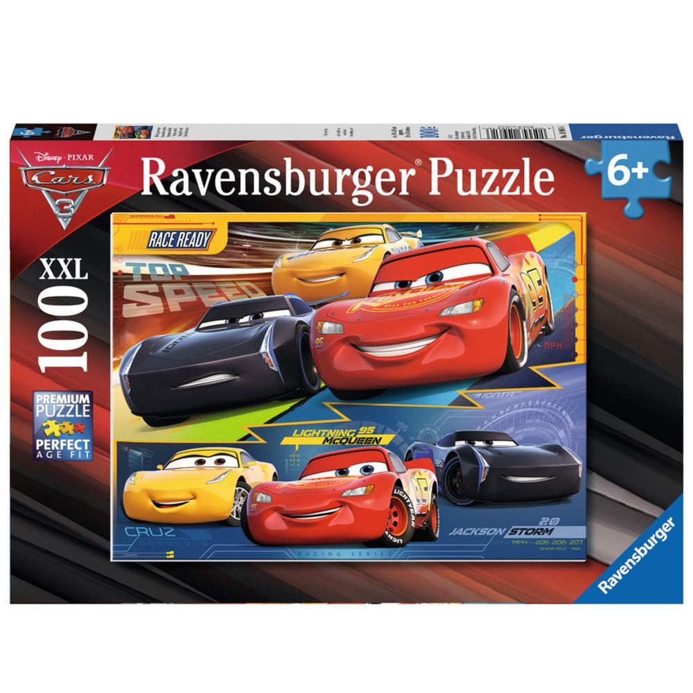 Ravensburger - Puzzle 100 pièces XXL : Cars 3 Duel de champions - Animaux