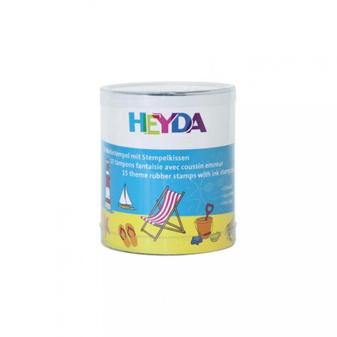 Heytec Heyco - HEYDA Kit de tampons à motif 'vacances', en boîte ronde () - Bricolage et jardinage