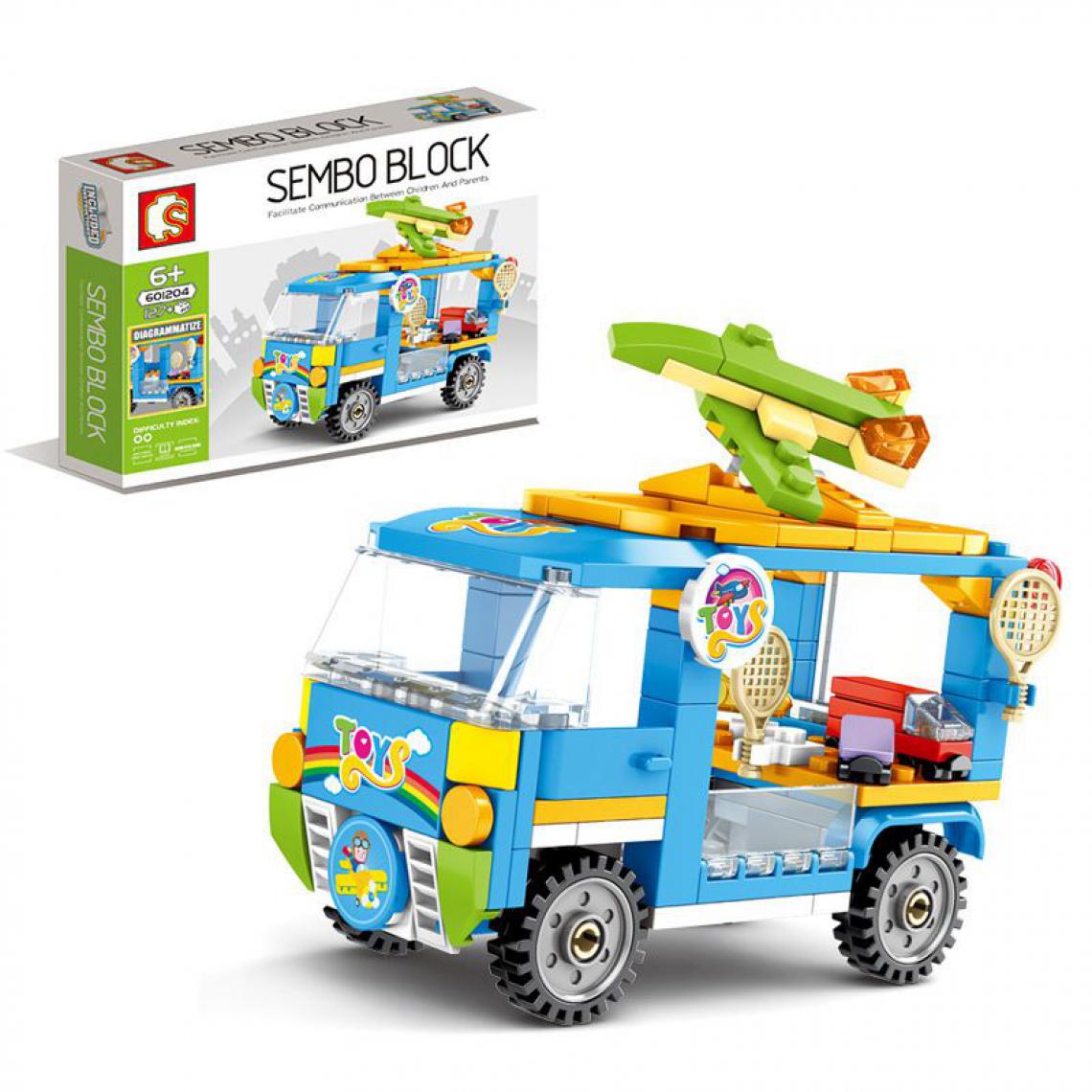 Generic - Jouet de construction SEMBO Marchand de jouets 32.8*26*5.8cm-Bleu  - Briques et blocs