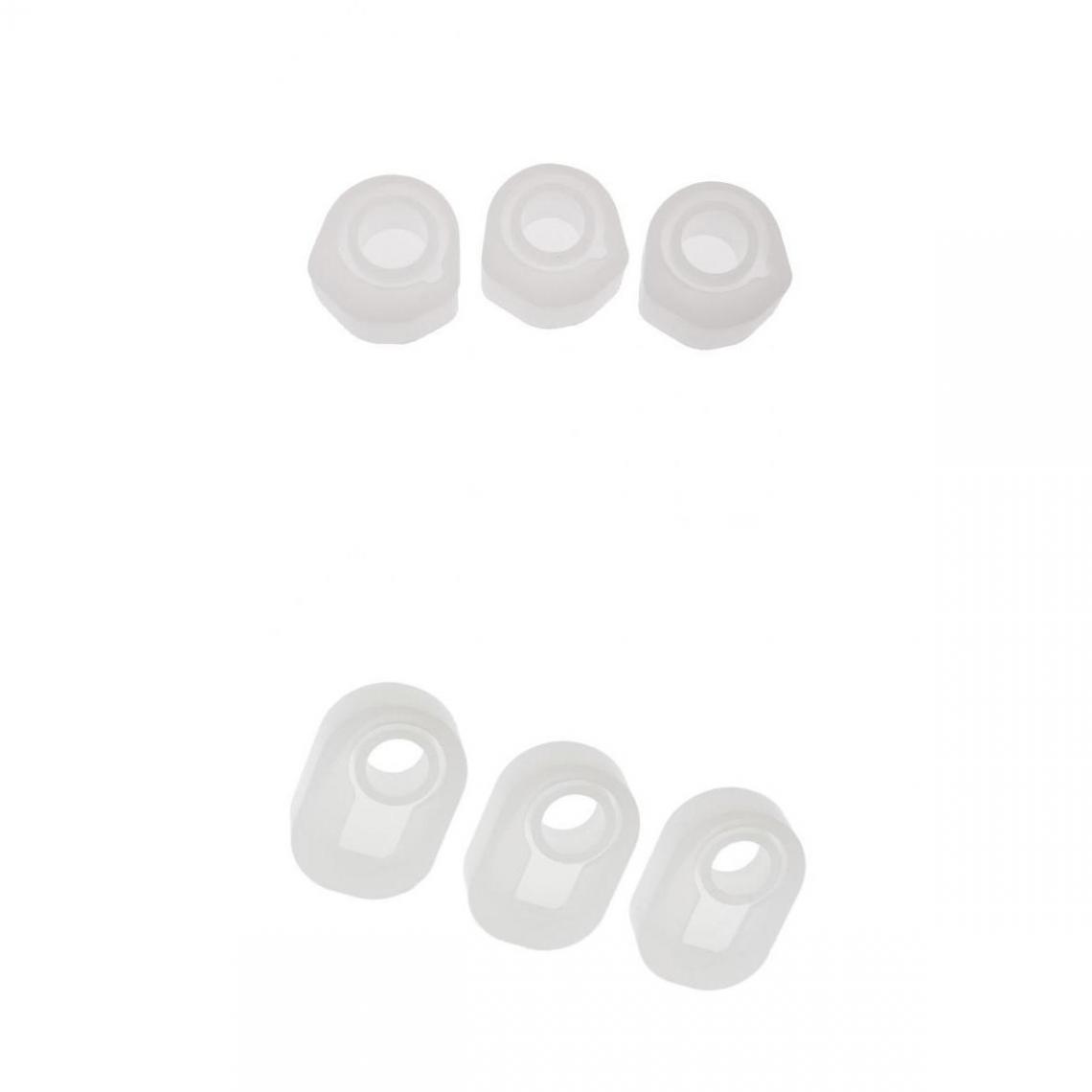 marque generique - 6pcs Moule en Silicone Faisant Bijoux Collier Pendentif Bague Fabrication DIY (16mmï¼16.6mmï¼17mm) - Perles