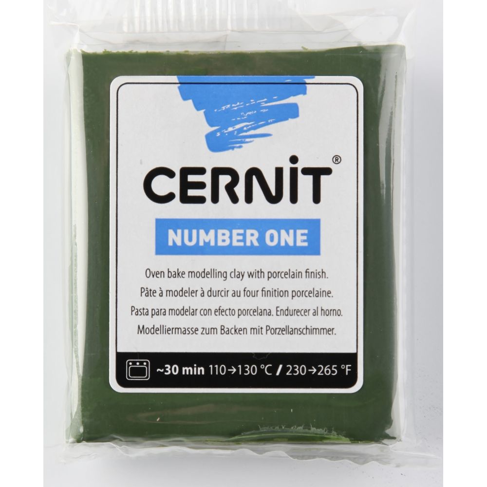 Cernit - Pâte Cernit n°1 56 g Olive (645) - Cernit - Modelage
