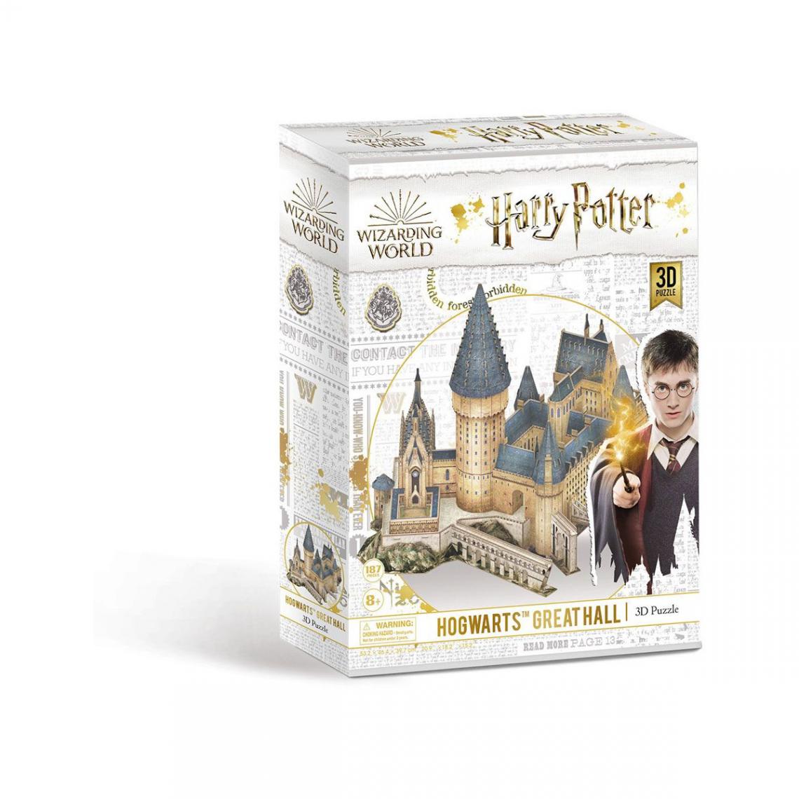 Cubicfun - Harry Potter - Puzzle 3D Grande Salle (187 pièces) - Puzzles 3D