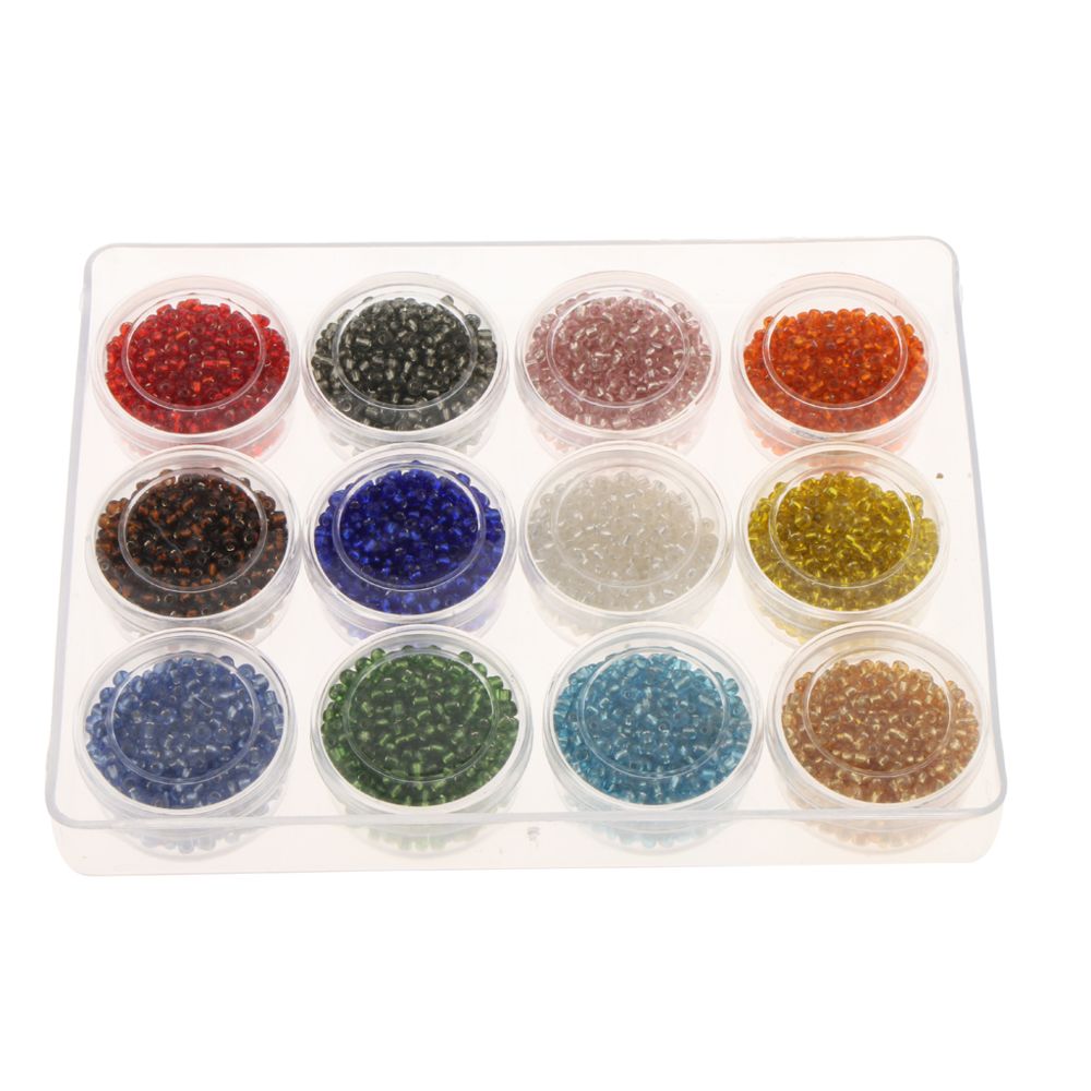 marque generique - perles de rocaille multicolore - Perles