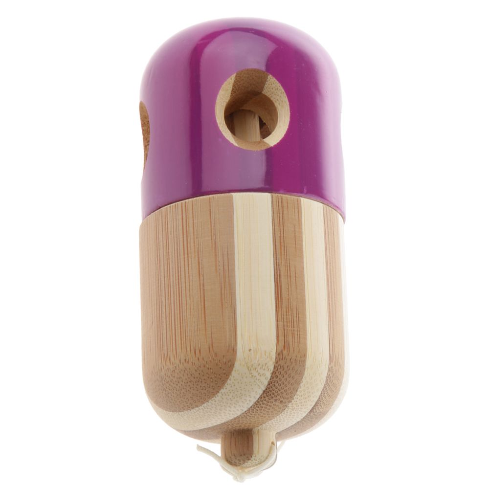 marque generique - Traditionnel Japonais 5 Trous Capsule De Bambou Pilule Kendama Bilboquet Toy Violet - Jeux éducatifs