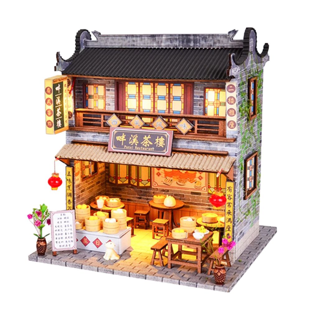 marque generique - kit de maison de poupée miniature bois bricolage - Poupées