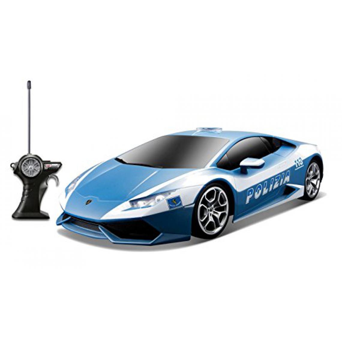 Maisto - Véhicule radiocommandé Maisto R / c 1:24 Lamborghini Huracan Polizia (les couleurs peuvent varier) - Jouet électronique enfant
