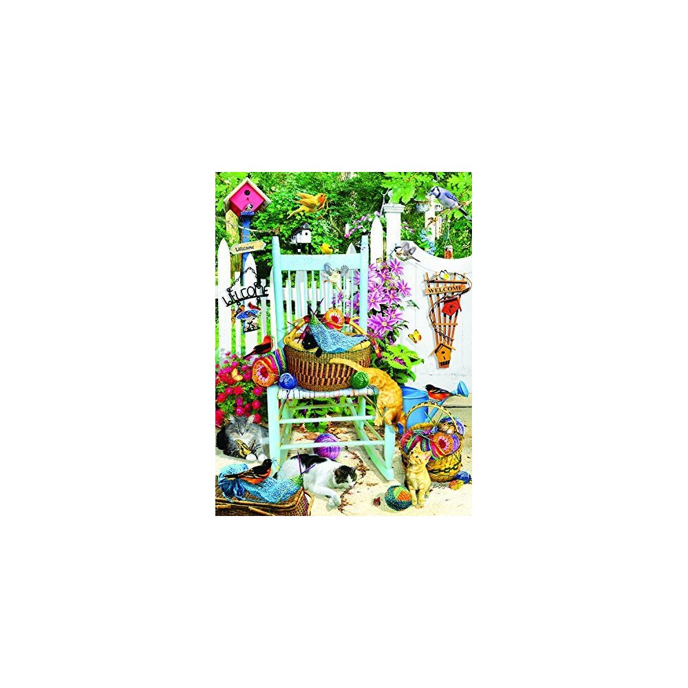 Sunsout - The Knitting Chair 1000 Pc Jigsaw Puzzle -Knitting theme- by SunsOut - Accessoires Puzzles