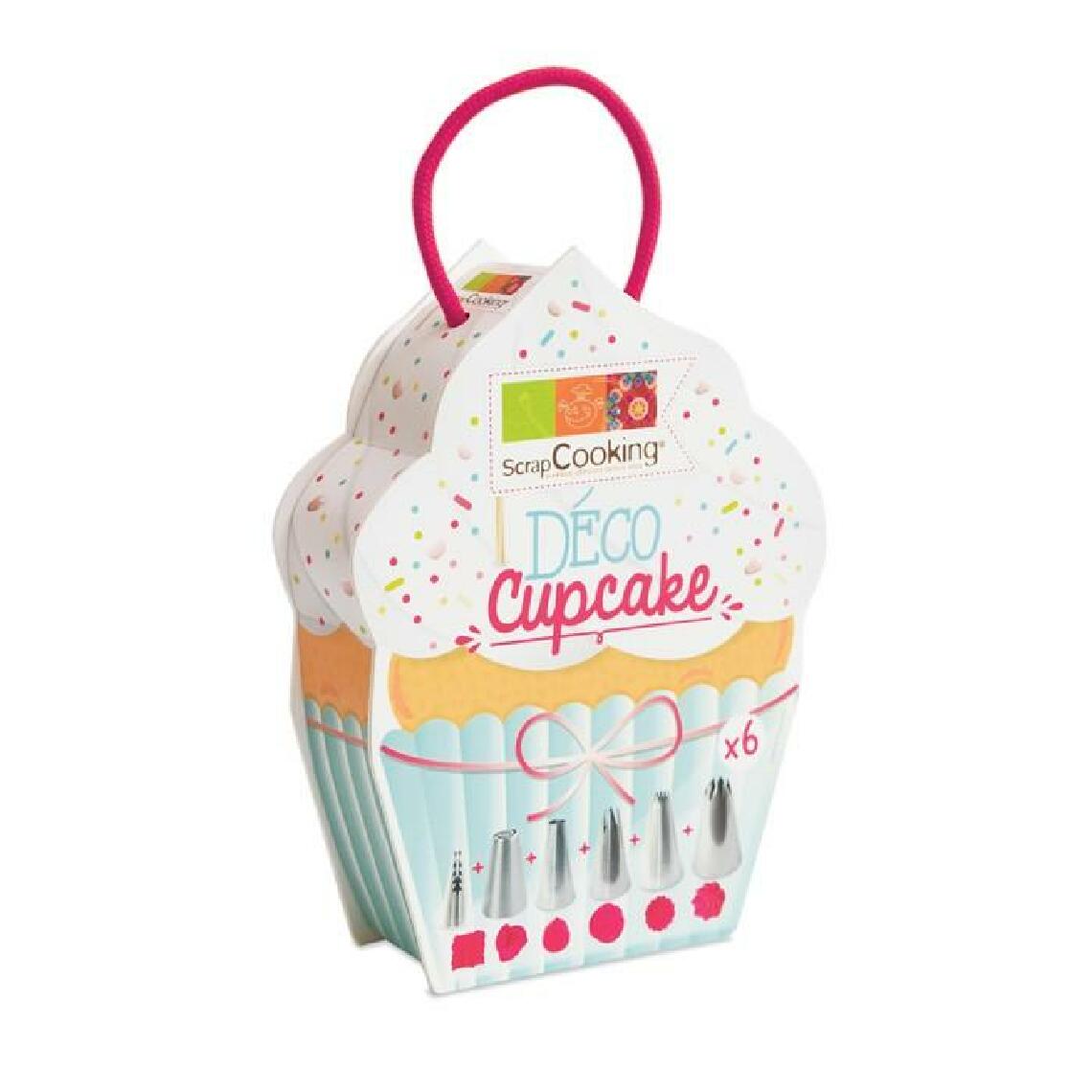 Scrapcooking - 6 douilles inox pour déco cupcake - Kits créatifs