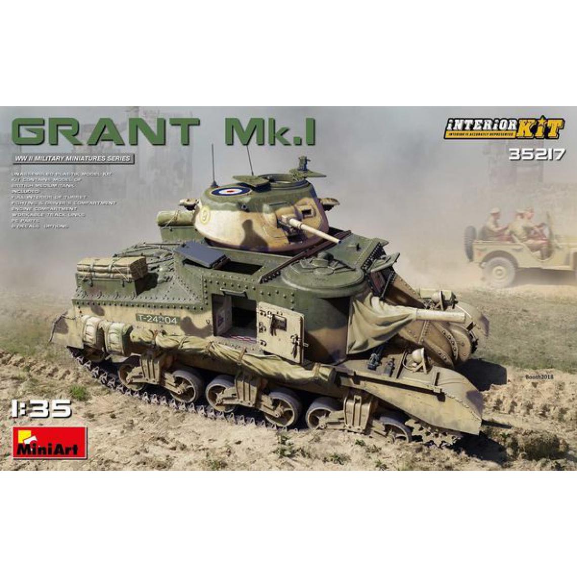 MiniArt - Grant Mk.I Interior Kit - 1:35e - MiniArt - Accessoires et pièces