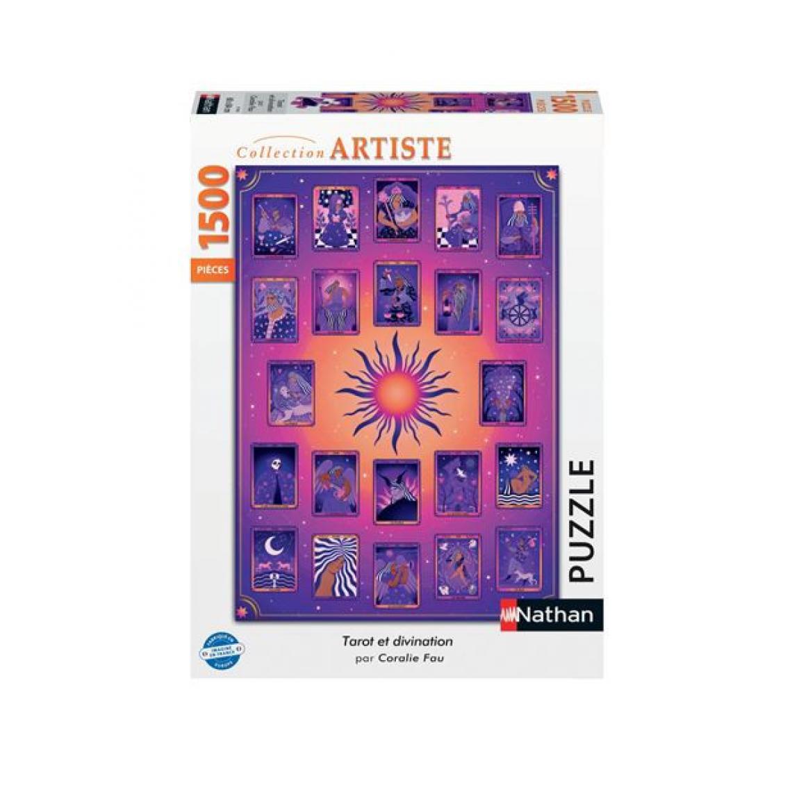 Nathan - Puzzle 1500 pièces Nathan Tarot et divination Coralie Fau - Animaux